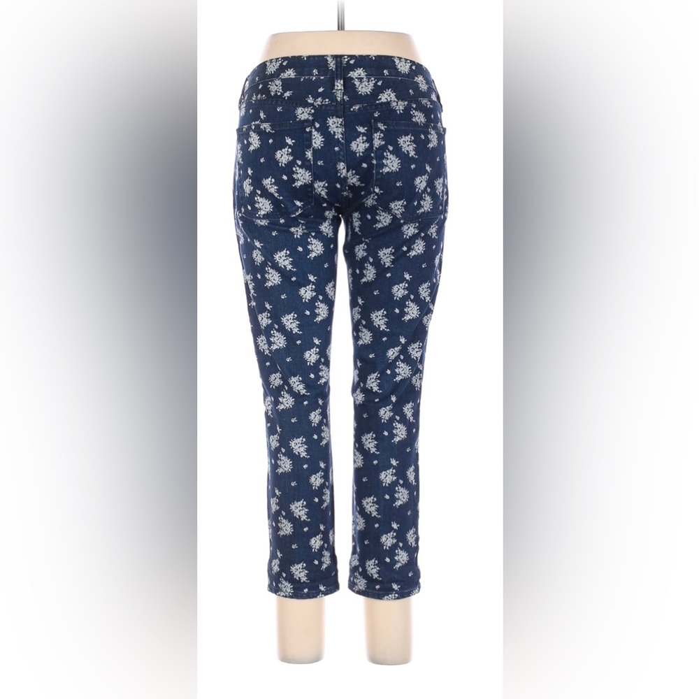 J. Crew Indigo Floral Matchstick Jeans - Picture 8 of 16